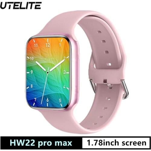 UTELITE IWO HW22 Pro max Smart Watch 1.78 inch 44MM Bluetooth-compatible Call IP67 Men Watch Wireless Charger pk IWO 14 hw16 W26