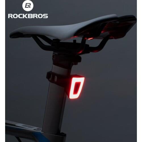 ROCKBROS Mni Bike Light Waterproof USB Rechargeable Helmet Taillight Lantern for Bicycle LED Safety Night Riding Tail Light