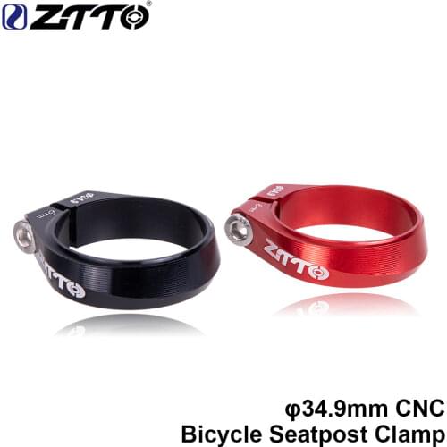 ZTTO CNC MTB Road Bike Seatpost Clamp 34.9mm High-strength Seat Post Tube Clip Thread lock Clamp 31.8MM Black Red Bicycle Parts
