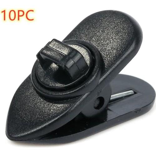 1PCS/10PCS Headset Earphone Cable Wire Cord Cable Wire Lapel Clip Organizer Rotate Mount For Lavalier Headphone Black Dropship