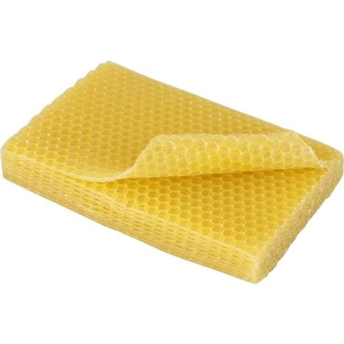 10pcs Bee Wax Foundation Bee Hive Wax Frames Base Sheets Bee Comb Honey Frame Beeswax Sheets Beekeeper Tools