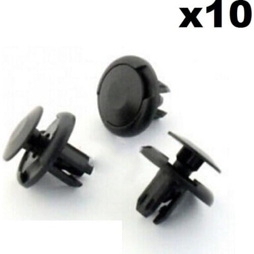 10x For Honda Civic Wheel Arch Lining & Splashguard Clips- 8mm Plastic Rivets