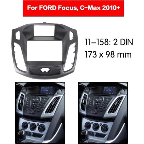 2 din two din Radio Fascia for FORD Focus C-Max Double Din Radio DVD Stereo CD Panel Dash Mount 11-158
