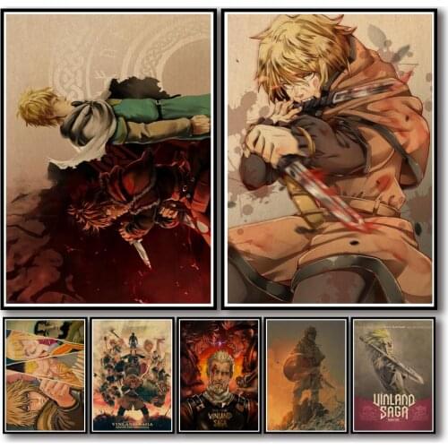 29 Designs Vinland Saga Kraftpaper Poster HomeDecal Painting Wall Sticker for Coffee House Bar