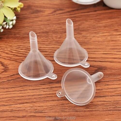 5pcs Small funnel Perfume packing tool Plastic Mini Liquid Oil Funnels Cosmetics Refillable Bottles tools