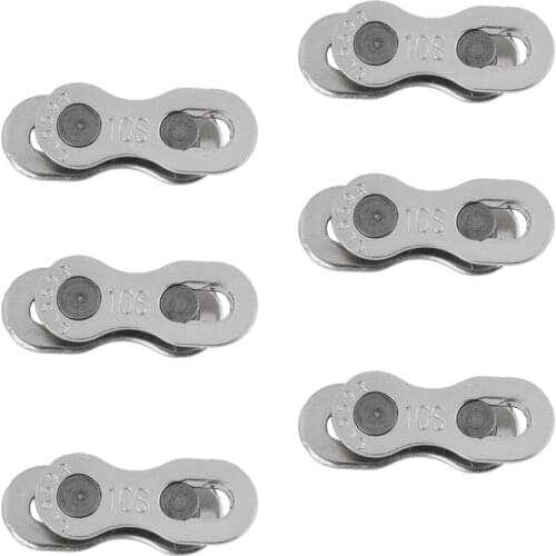 6 Pair Bicycle Bike Chians Connector 10 Speed Split Quick Master Link Chain Links for Mountain Bike Road Bikes