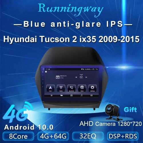 Runningway Android10.0 5G Car DVD For Hyundai Tucson 2 LM IX35 2009-2015 4G+64G Car Radio Multimedia Video Player Navigation GPS