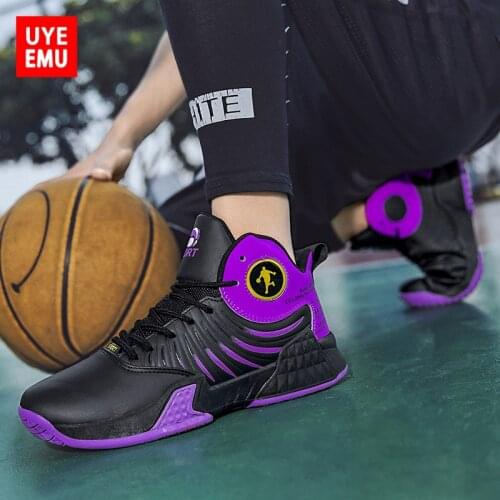 UYEEMU Basketball Shoes 2021 New Fashion Women Breathable Youth Students Non-Slip Wear-Resistant High-Top Sneakers For Men #808