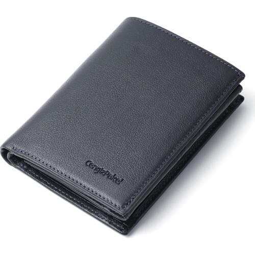 Cengiz Pakel Genuine Leather Navy Blue Men 'S Wallet-13690TT