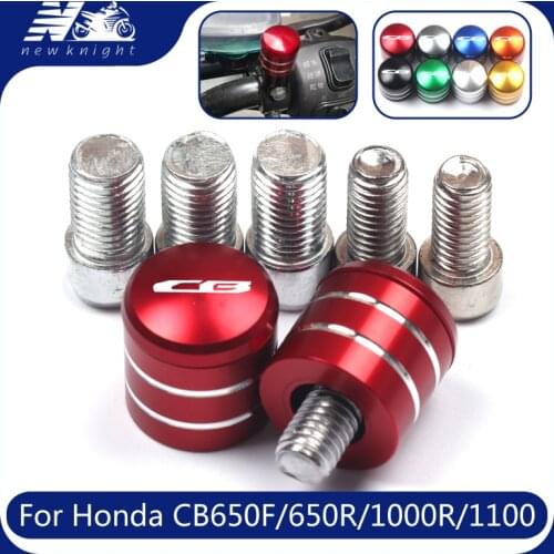 For Honda CB650F CB650R CB1000R CB1100 Motorcycle CNC Aluminum Rearview Handlebar Mirror Bolt Screws Mount Adapter Accessories