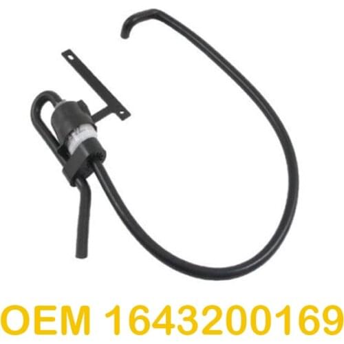 For Mercedes X164 W166 Suspension Air Compressor Filter Assy & Lines & Bracket 1643200169