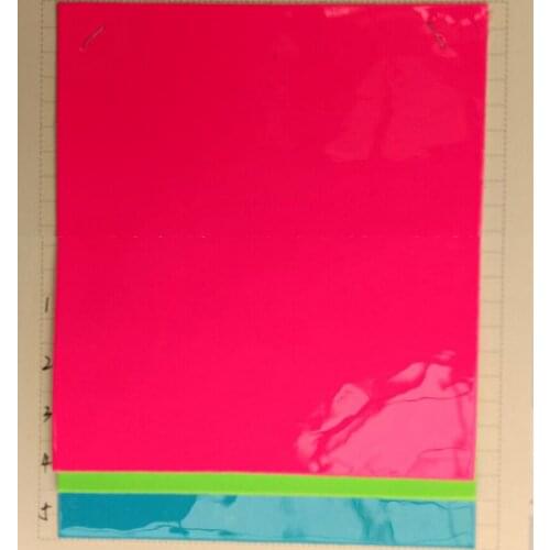 Fluorescent light plastic leather / quality light plastic PU leather fabric/ mirror fluorescent synthetic leather material