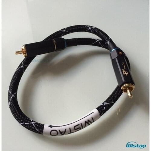 IWISTAO HIFI 75-ohm Digital Coaxial Cable DAC Signal Cable Belden 1694A Cold Press Self-locking Budweiser RCA Free Shipping