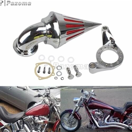 Cone Spike Air Cleaner Kit For Harley CV Carburetor Delphi V-Twin Aluminum Intake Filter Softail Street Bob Electra Super Glide