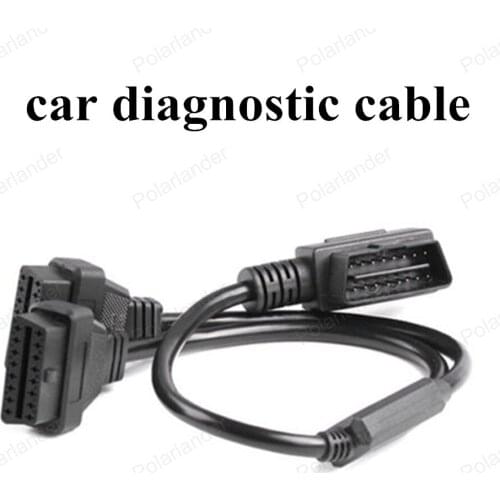 Hot sell L elbow car-detector OBDII OBD2 16 Pin OBD Car diagnostic tools Extension Cable