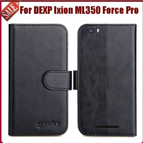 Hot Sale! DEXP Ixion ML350 Force Pro Case New Arrival 6 Colors High Quality Flip Leather Protective Phone Case Cover