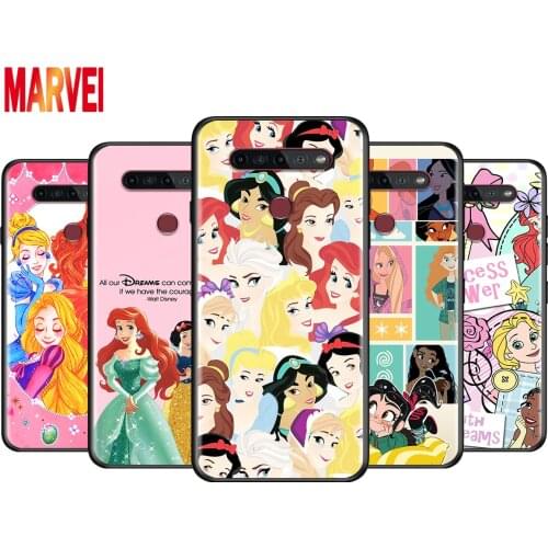 Disney cute princess For LG K92 K42 K22 K71 K61 K51S K41S K30 K20 2019 Q60 V60 V50 S V40 V30 G8S G8 X ThinQ Soft Phone Case