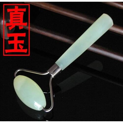 Natural jade facial massager face-lift roller wheel single head jade roller facial acupuncture massage