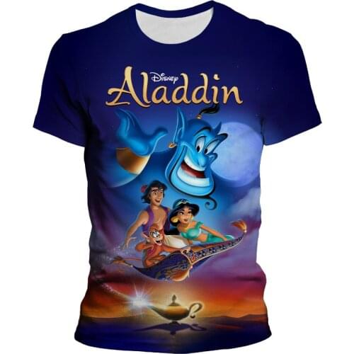 New 2021 Summer Aladdin 3D T Shirt Men Women Children Casual Streetwear T-shirt Boy Girl Kids Print Tops Cool Tee Clothing