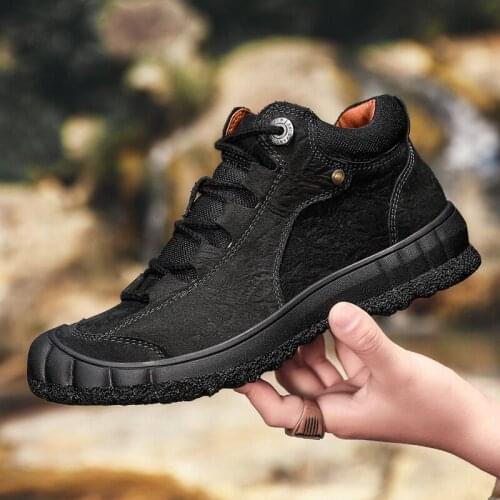 New Winter Warm Snow Boots Mens Shoes Leather Casual Mens Boots Ankle Boots Fashion Comfortable Men Mens With Fur Boots