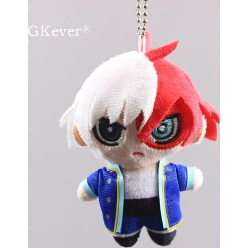 Newest Anime Academia Plush Keychain Pendant Cute Todoroki Plush Toys Doll Peluche baby kids Women Birthday Gift