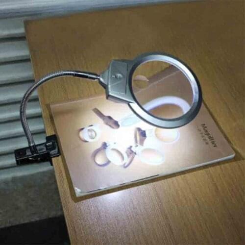 FULL Daimond Painting Cross Stitch Full 5D Square/ Round Led Magnify Glass Diamond Painting Embroidery magnifier Tools Gift