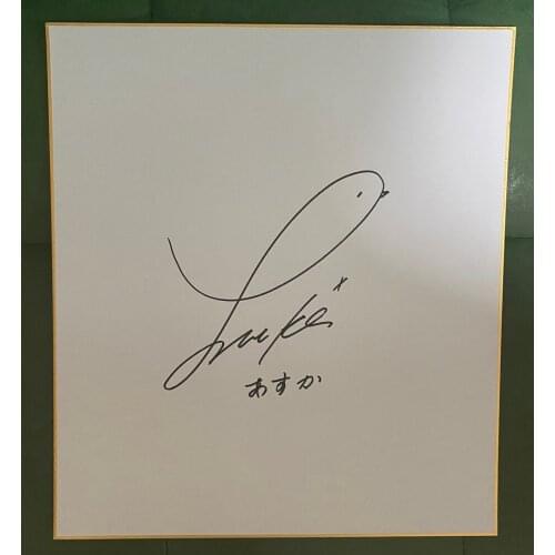 Saito Asuka Autographed Hand Drawing Shikishi Card Art Board J-POP 27*24CM 0621B
