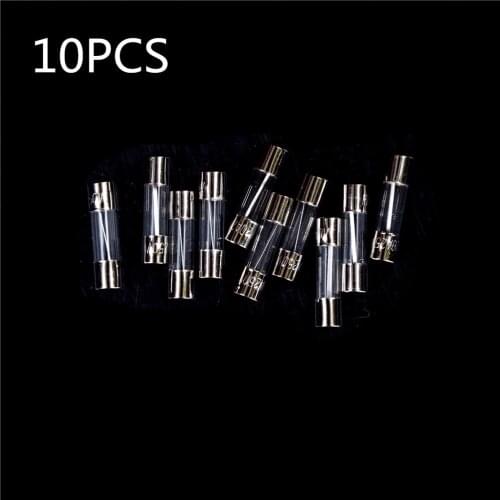 10Pcs 5x20mm Fast Quick Blow Glass Tube Fuse Assorted Kit Fast Blow Glass Fuses 1A 2A 3A 5A 7A 8A 10A 15A 20A/250V 5*20mm
