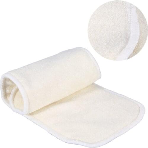 1Pc Reusable Nappy Liner Insert Washable Bamboo Fiber Cloth Adult Diaper Liner Insert 4 Layers Super Absorbent Adult Diaper