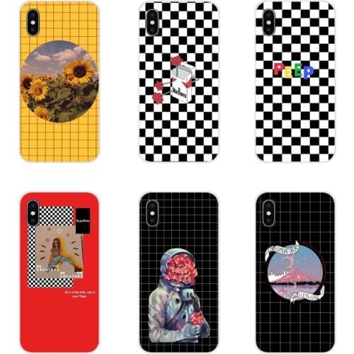 Accessories Cases Cover For Huawei G7 G8 P8 P9 P10 P20 P30 Lite Mini Pro P Smart Plus 2017 2018 2019 Black and white chess board