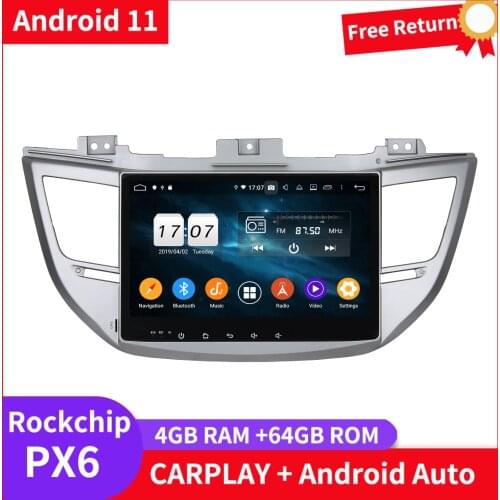 Klyde PX6 2din Car Radio Stereo Android Player For HYUNDAI Tucson IX35 2015 Carplay Head Unit Auto Multimedia GPS Navigation
