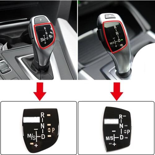 Car Trucks Gear Shift Knob Panel Sticker Cover Parts Set For BMW 3 5 7 Series X1 X3 X5 X6 Interior Accessories Trim Decoration