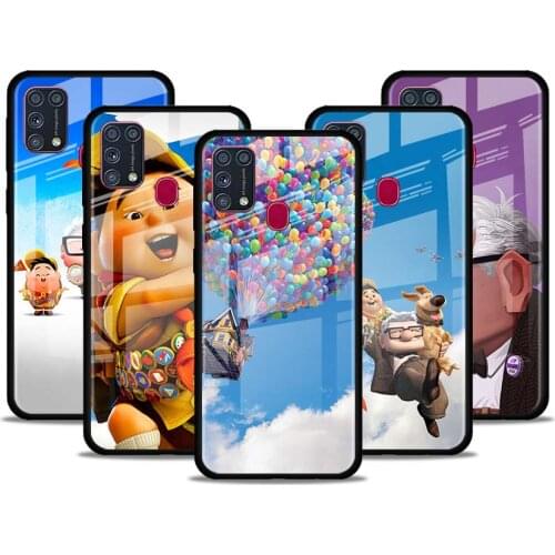 Up Disney movie for Samsung Galaxy S21 Ultra A71 A51 4G 5G A91 A81 A41 A31 A21 A11 A01 Tempered Glass Phone Case
