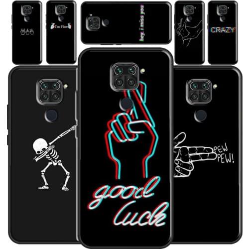 Abstract Line Lovers Face Smoking Hand For Redmi Note 9 Pro Note 7 8 Pro 8T 9S Note 10 Pro Phone Case For Redmi 9T 9C 9 9A 8A 7A