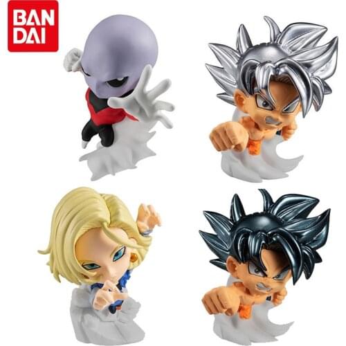 Bandai Genuine Gashapon Dragon Ball Super Soldier Action Figure 04 SonGoku Jiren Android 18 Model Toys Collectibles Kids Gifts
