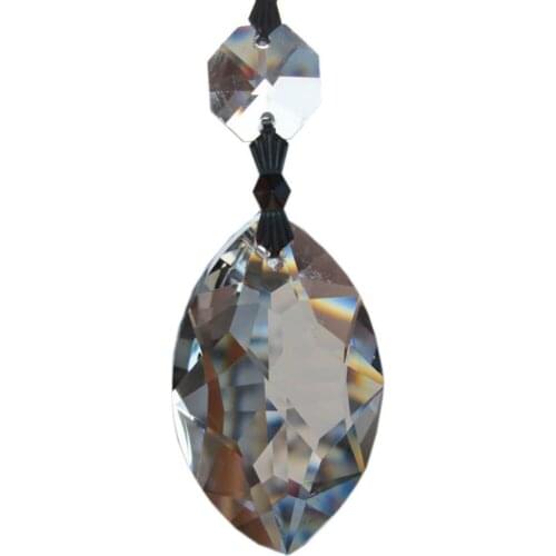 Garland 10 Transparent Chandelier gorgeous 33% Full Crystal Healing Pendulum Lamp Prisms Hanging Pendants Rainbows 3.7'' M02027