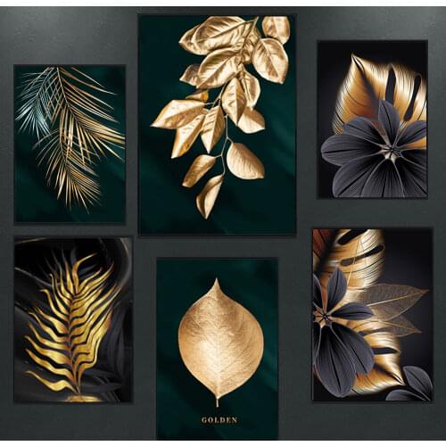 Customize 5D Full Square Diamond Painting Luxury Gold Leaf Skin Scandinavian Style Printings Rhinestones Art Kits Home Decora