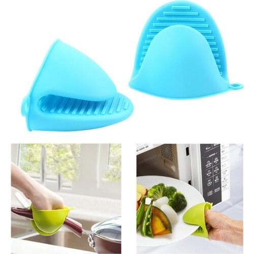 Kitchen Baking Silica Gel Heat Insulation Clip Anti Scalding Non Slip Gloves Household Bowl Oven Microwave Oven Anti-Hot Gloves