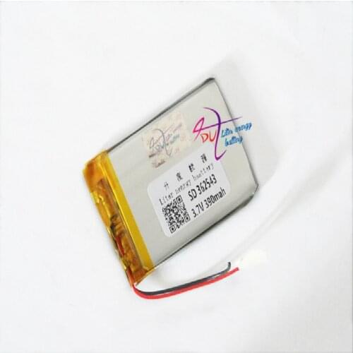 [SD] 362543 3.7V 390mAH Polymer lithium ion / Li-ion battery for TOY,POWER BANK,GPS,mp3,mp4,cell phone,speaker