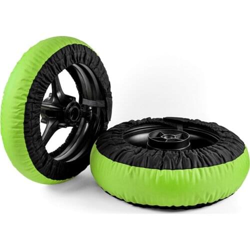 Motorcycle Nondigital Tire Warmers Racing Front and Rear 110/120 1Pair cubierta del calentador de llantas