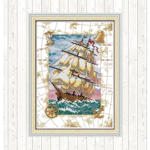 Joy Sunday Counted Cross Stitch Kits Embroidery Needlework Sets DMC Thread DIY Hand Crafts 14ct 11ct Aida Fabric Printed Canvas