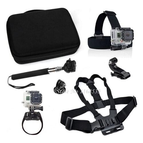 Head Strap Chesty Chest Harness Monopod wrist band for Gopro Hero 7 6 5 4 SJ8 H9 Camera accessories