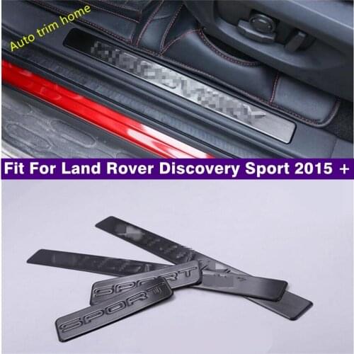 Lapetus Inner Door Scuff Plate Door Sill 4 Pcs Stainless Steel Fit For Land Rover Discovery Sport 2015 - 2019 Car-styling