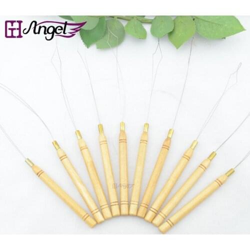 Wholesale 10pcs Stainless Steel Nano Loop Pulling Needle Threade for Nano Micro Rings/Links Hair Extensions attachment