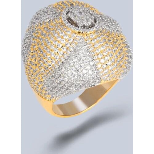 Bride Talk Pave Setting Crystal Luxury Chunky Ring Ball Shape Fashion Gorgeous High Quality Jewelry New Big Ball Shape Rings