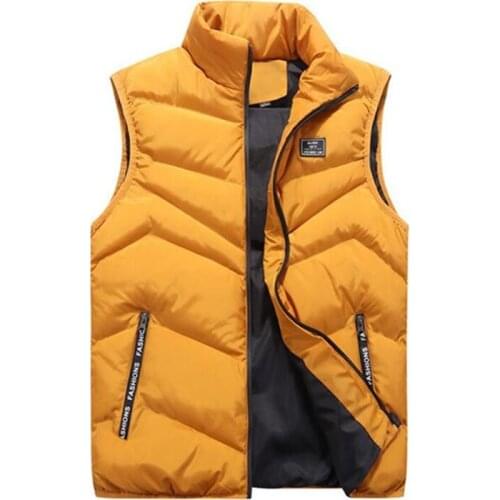 New Style Plus Size Vest Men Brand Mens Jacket Sleeveless Vests Jackets Men Casual Coats Mens Vest Man Cotton Thicken Waistcoat