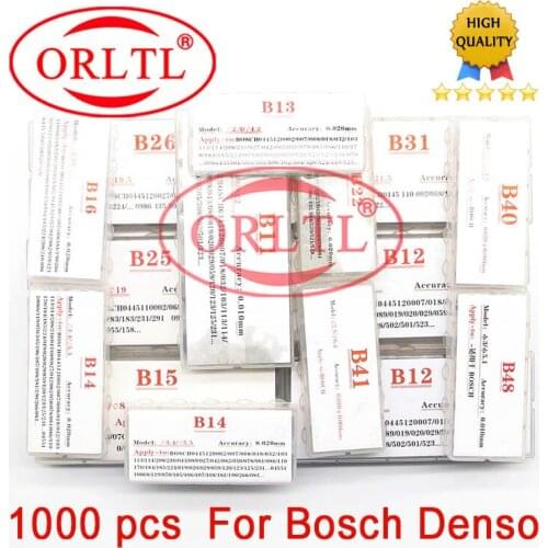 ORLTL 1000pcs Gaskets CR Injector Shims B11,B12,B13,B14,B16,B22,B25,B26,B31,B48,B21,B23,B24,B27 Adjust Nozzle Washers for BOSCH