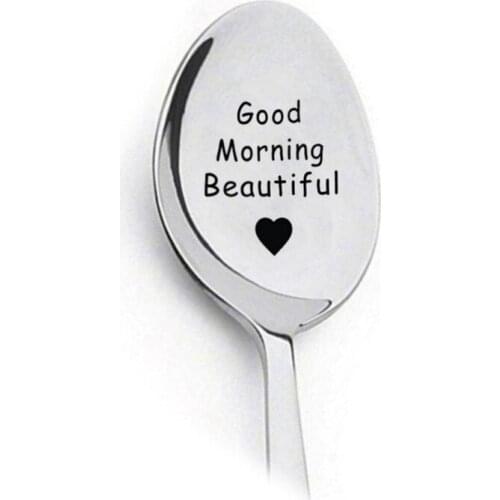 Oeinin Simple Keychain Man Good Morning Beautiful Key Holder Bag Unisex Silver Color Zinc Alloy Key Chain Accessories Porte Clef