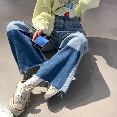 Plus size Women Jeans Spring Autumn New Fashion Womens Trousers Loose Straight-leg Pants Casual Cowboy Pants Trend 4XL 100KG