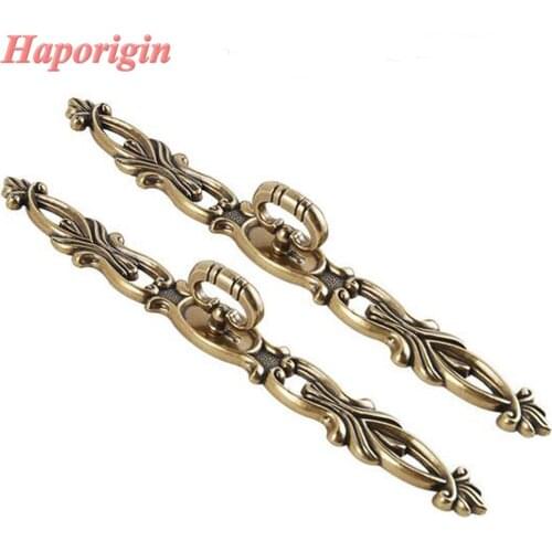 Antique Kitchen Cabinet Drawer Knob European Carved Cupboard Closet Drawers Pulls Vintage Wardrobe Dresser Handle Bookcase